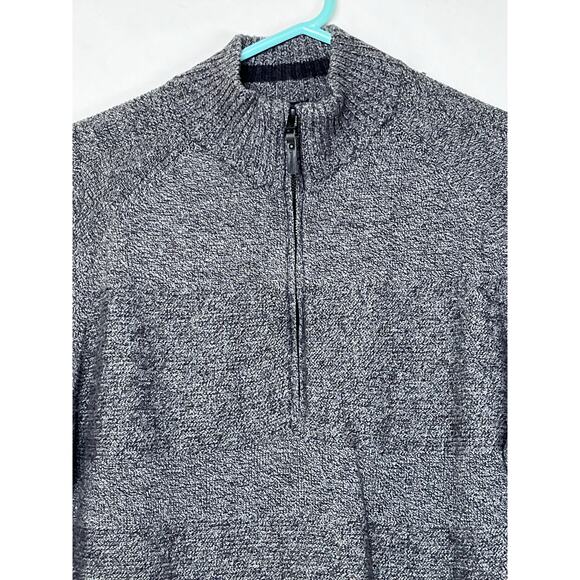 Smartwool Men's Size Large Gray 1/4 Zip Merino Wool Blend Long Sleeve Sweater - Picture 6 of 7